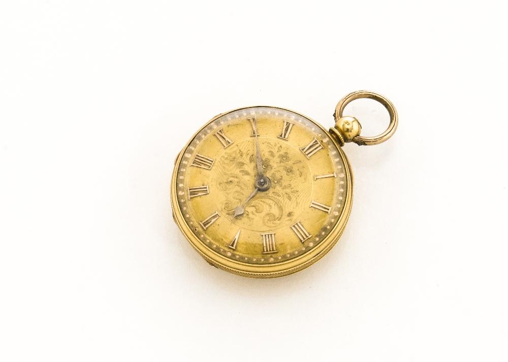 A Victorian 18ct gold lady's open faced pocket watch by Grayson of ...