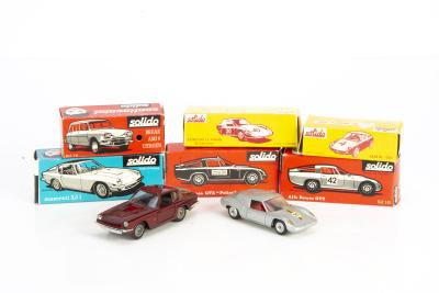 1960s Loose Solido Diecast Cars, Ref.125 Alfa-Romeo 2600, Ref.130