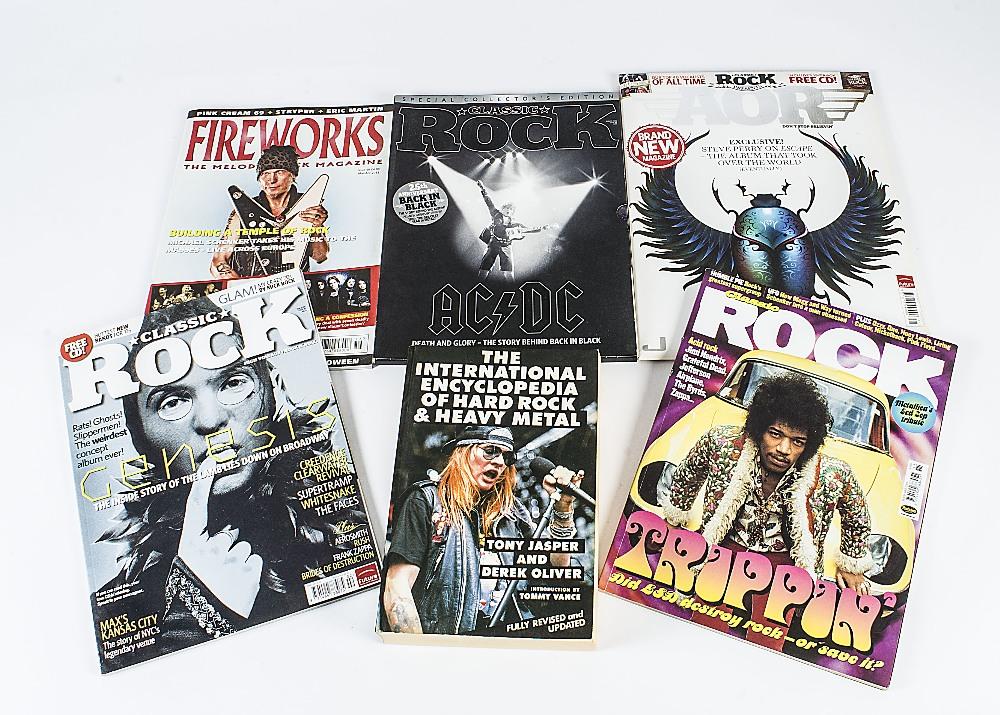 Classic Rock / Metal Books and Magazines, large collection comprising ...