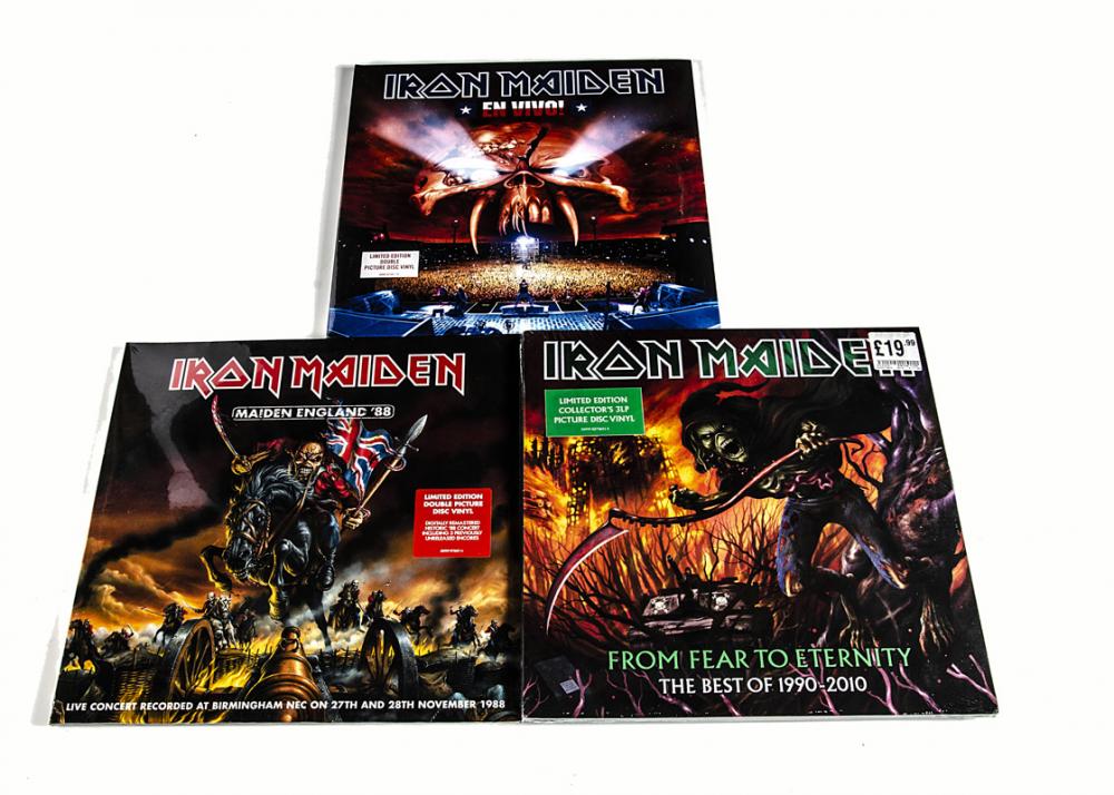 IRON MAIDEN FROM FEAR TO ETERNITY THE BEST OF 1990-2010 3-LP PICTURE DISC  VINYL