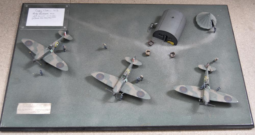 A Staples And Vine Wwii Raf Airfield Diorama Scramble Featuring No 54